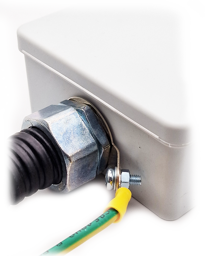 Кольцо заземления никелированная латунь