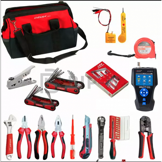 Набор SK-LAN-2-PRO для обслуживания кабельных линий связи с измерителем длинны линии