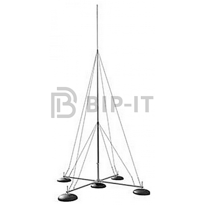Мачта молниеприемника с растяжками (без треноги и бетонных оснований)